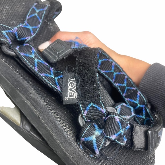 TEVA Unisex Original Universal Slingback Sandal Blue Print Size 9 Men -Pre-Owned main image 7